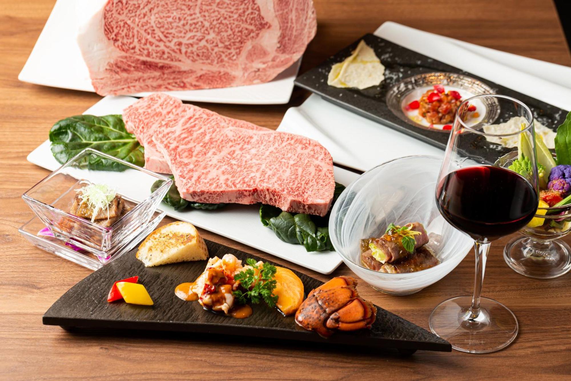 Good Nature Hotel Kiotó Kültér fotó A Japanese steakhouse meal